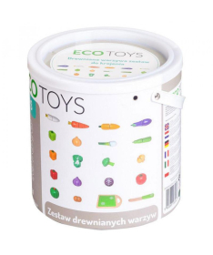 ECOTOYS drveni set povrće 20 elemenata igračka za decu