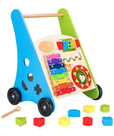 ECOTOYS edukativna drvena guralica za decu sorter sa ksilofonom - TL00011