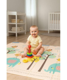 ECOTOYS edukativna podloga za igru sa dva lica 200x180x0,9cm ECOEVA023