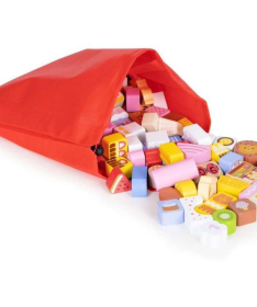 ECOTOYS edukativne drvene kocke set igračke za decu Candy City 116 kom