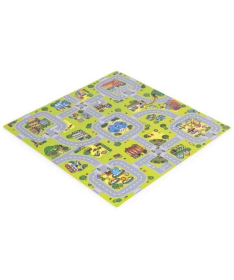 ECOTOYS Eva podloga za igru dece 90.5x90.5 cm City - ECOEVA018