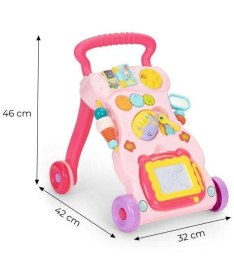 ECOTOYS guralica za bebe huanger Pink 6m+