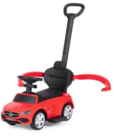 ECOTOYS guralica za decu Mercedes C class sa interaktivnim volanom i ručkom 668 RED