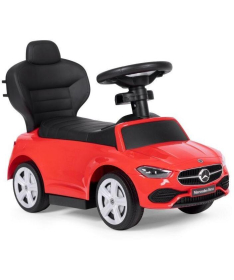 ECOTOYS guralica za decu Mercedes C class sa interaktivnim volanom i ručkom 668 RED