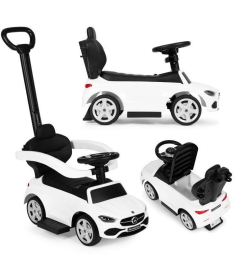 ECOTOYS guralica za decu Mercedes C class sa interaktivnim volanom i ručkom 668 WHITE