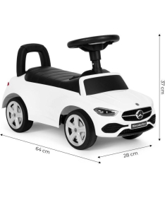 ECOTOYS guralica za decu Mercedes C class sa interaktivnim volanom i zvucima 667 WHITE