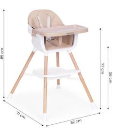 ECOTOYS hranilica za decu 2 u 1 HC508 Beige