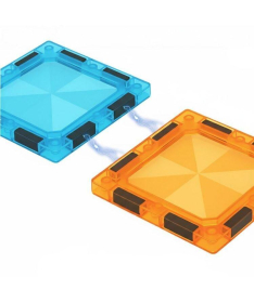 ECOTOYS Magnetni svetleći set blokova sa stazom za kuglice 134 dela HC725862