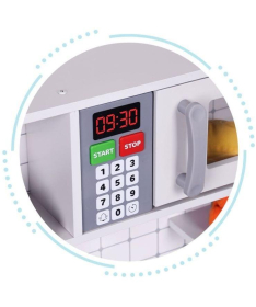 ECOTOYS multifunkcionalna drvena kuhinja za decu sa zvukovima i led svetlom TL403005