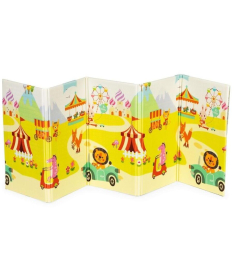 ECOTOYS penasta podloga za igru sa dva lica 147x193 cm Animals - ECOEVA014