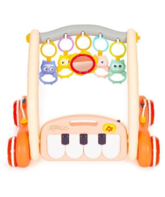 ECOTOYS Piano edukativna guralica sa podlogom za igru 2 u 1 Orange - HE0638