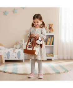 ECOTOYS plišana kuca Beogle igračka za decu torba + četka za negu HC750228