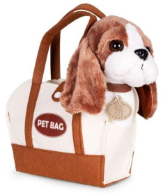 ECOTOYS plišana kuca Beogle igračka za decu torba + četka za negu HC750228