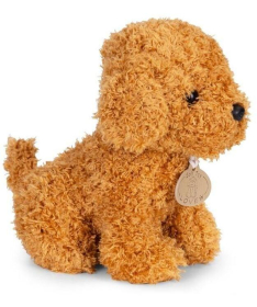 ECOTOYS plišana kuca Brown Poodle igračka za decu torba + četka za negu HC750227