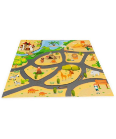 ECOTOYS puzzle eva podloga za igru dece 93x93 cm Safari