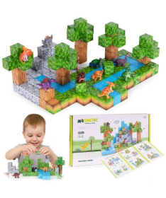 ECOTOYS set magnetnih kocki za decu Dinosaurisi 142 delova HC713651