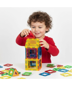 ECOTOYS set magnetnih konstruktora za decu Kuća i Auto 45 delova HC428179
