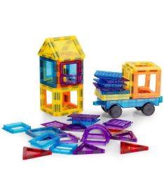 ECOTOYS set magnetnih konstruktora za decu Kuća i Auto 45 delova HC428179