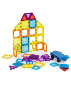 ECOTOYS set magnetnih konstruktora za decu Kuća i Auto 45 delova HC428179