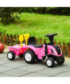 ECOTOYS traktor sa prikolicom za decu Pink