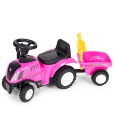 ECOTOYS traktor sa prikolicom za decu Pink