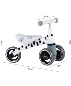 ECOTOYS tricikl guralica za decu Zebra White