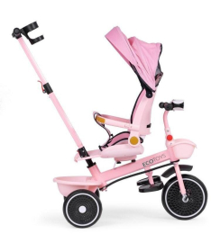 ECOTOYS tricikl sa rotirajućim sedištem i sklopivom tendom 2 u 1 Pink WQL-066-18 PINK