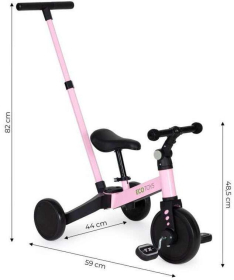 ECOTOYS tricikl za decu 2u1 Pink