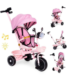 ECOTOYS tricikl za decu a rotirajućim sedištem Pink WQL-186 PINK