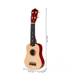 ECOTOYS ukulele gitara za decu 4 najlonske žice Braon - MF019F NATURAL