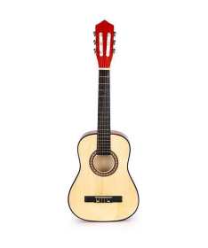 ECOTOYS velika drvena gitara za decu Red