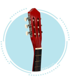 ECOTOYS velika klasična drvena gitara za decu sa 6 žica Braon HX18022-30 NAT
