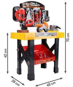 ECOTOYS velika radionica igračka za decu Tool&Brains 39 delova HC121811