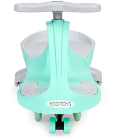 ECOTOYS wiggle guralica za decu sa led točkovima Green