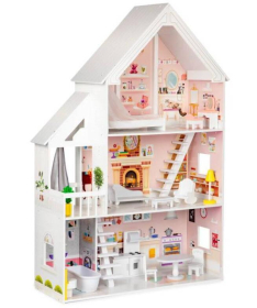 ECOTOYS XXL drvena kućica za lutke for dolls Residence igračka za decu