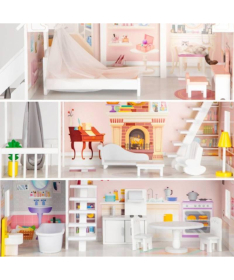 ECOTOYS XXL drvena kućica za lutke for dolls Residence igračka za decu