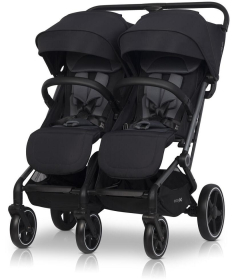 Eurocart Easy Go Echo kolica za blizance Ebony Black