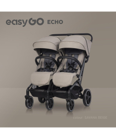 Eurocart Easy Go Echo kolica za blizance Savana Beige