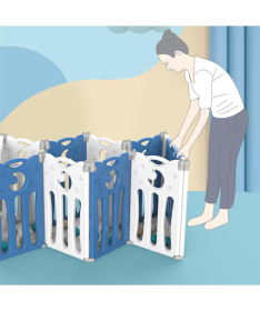 FEELKIDS sklopiva ogradica za bebe Sovica Plavo teget bela