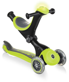 Globber Go Up Deluxe Play trotinet i guraluca za decu 4 u 1 Green