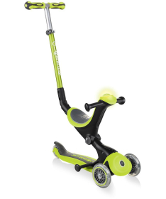 Globber Go Up Deluxe Play trotinet i guraluca za decu 4 u 1 Green