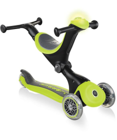 Globber Go Up Deluxe Play trotinet i guraluca za decu 4 u 1 Green