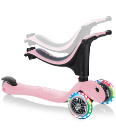 Globber Go Up Sporty guralica/trotinet za decu 4 u 1 Lights Pink