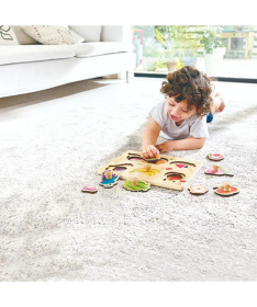 Hape drvena slagalica voće 9 elemenata E1654