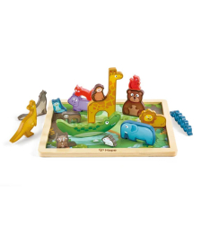 Hape drvene puzle životinjsko carstvo 22 elemenata E1656