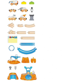 Hape svemirska stanica igračka za decu 48 delova E3799