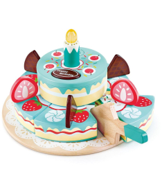 Hape torta drvena igračka za decu Happy birthday 80089
