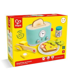 Hape toster Ding & Pop-up igračka za decu 15 delova E3215