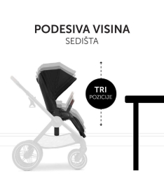 Hauck kolica za bebe Walk N Care Black