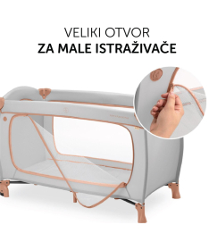 Hauck prenosivi krevetac za bebe Sleep n Play Go Plus Dusty Cork